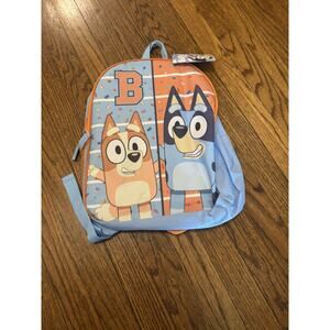 Bluey and Bingo Kids Backpack Full Size Book Bag 15" Cartoon TV Brand New